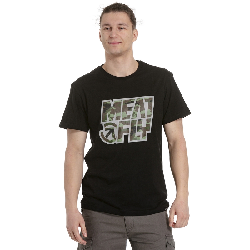 Herren T-Shirt Meatfly Repash schwarz