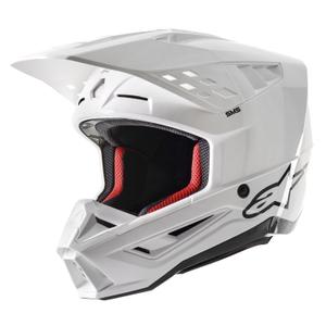 Alpinestars S-M5 Solider weißer Motocross-Helm