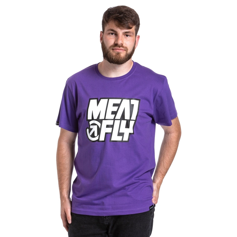 Herren-T-Shirt Meatfly Repash lila