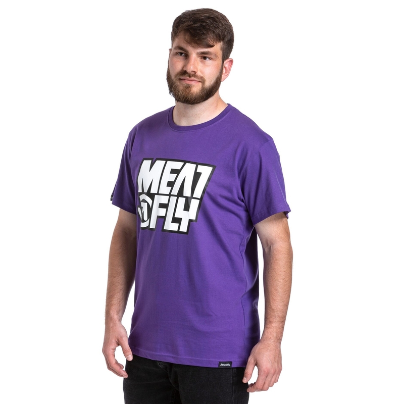 Herren-T-Shirt Meatfly Repash lila