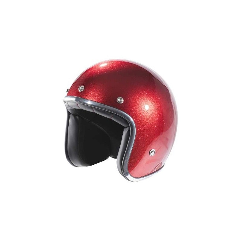 Offener Motorradhelm NOX N242 rot metallic Ausverkauf