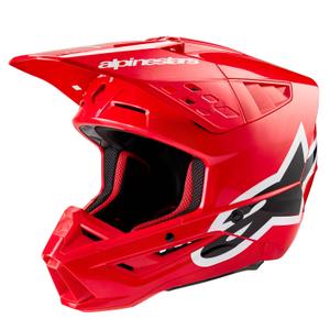 Alpinestars S-M5 Corp Motocross-Helm rot
