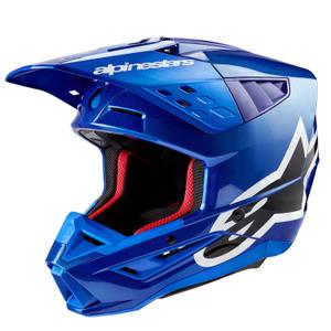 Alpinestars S-M5 Corp Motocross-Helm blau