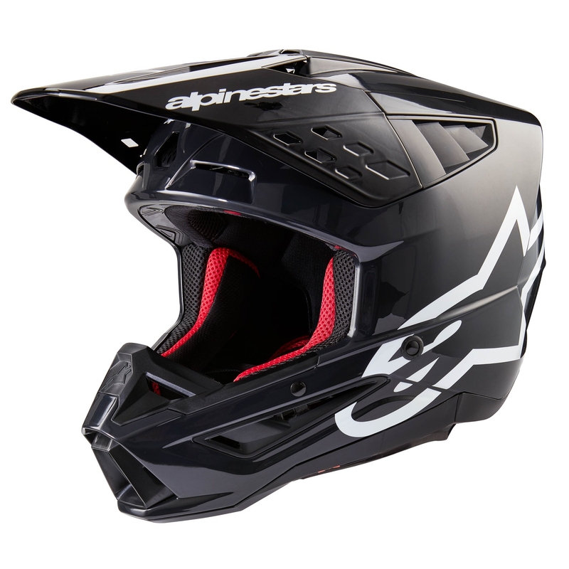 Alpinestars S-M5 Corp Motocross Helm Dunkelgrau