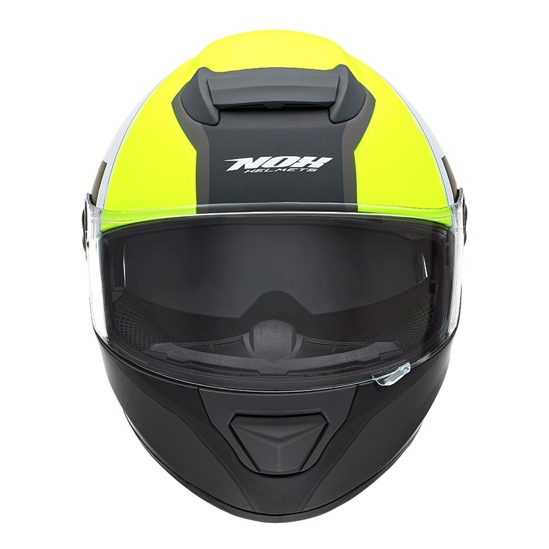 NOX N301 Cut Schwarz-Weiß-Fluo Gelb Integral Motorradhelm Ausverkauf