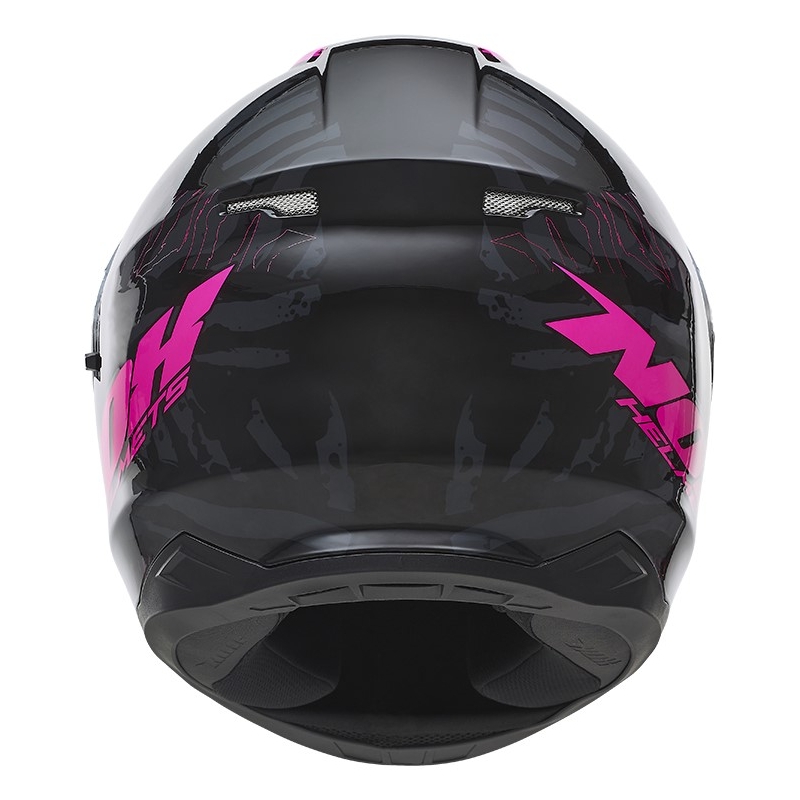 NOX N301 Wild Black-Fluo Pink Integral Motorradhelm Ausverkauf