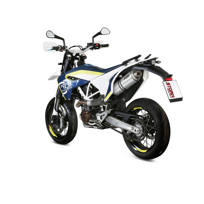 Auspuffendstück STORM OVAL Edelstahl für HUSQVARNA Enduro 701 2017-2020, HUSQVARNA Supermoto 701 2017-2020