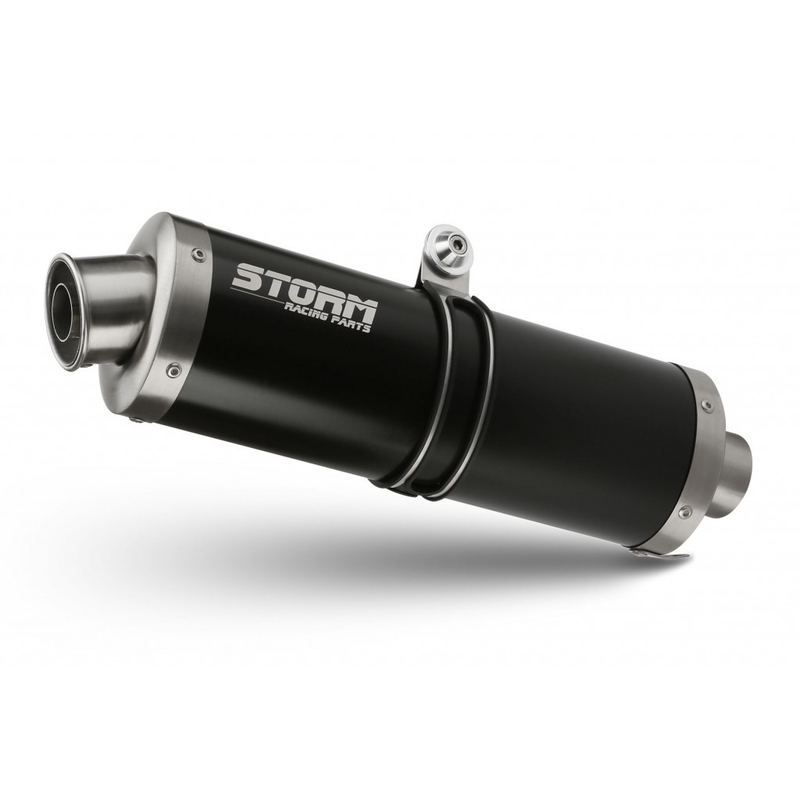 Auspuffendstück STORM OVAL Steel black
