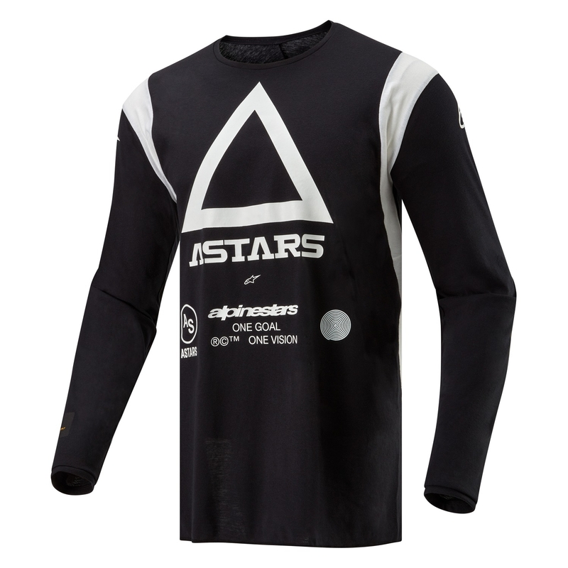 Alpinestars Techdura Motocross-Trikot schwarz