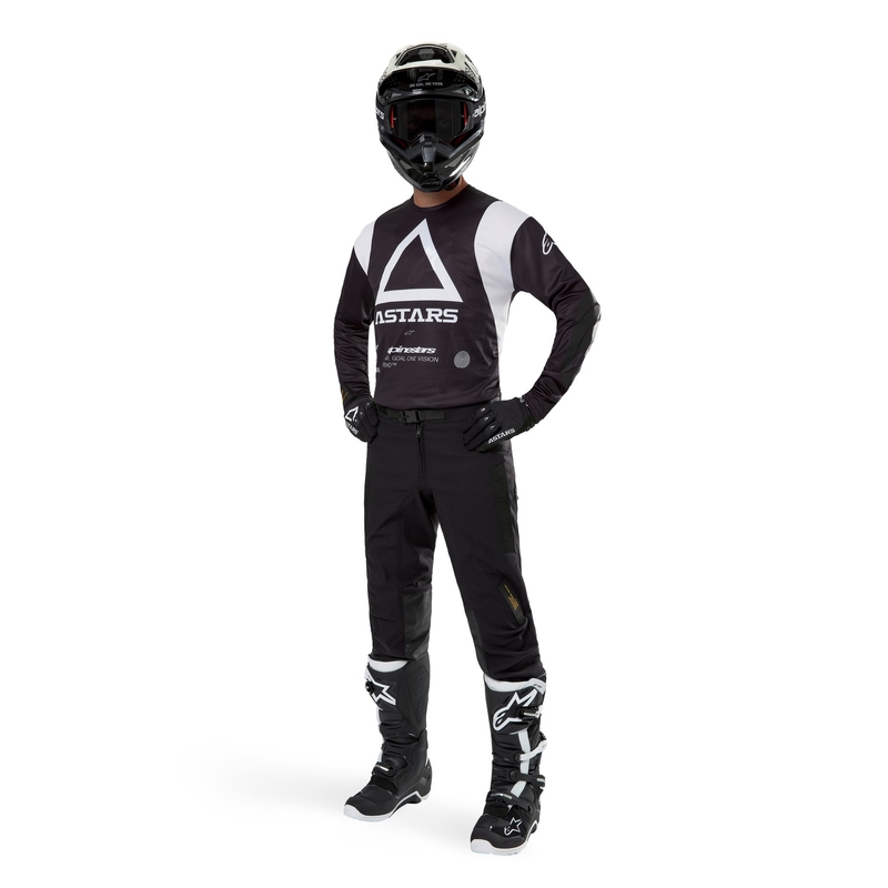 Alpinestars Techdura Motocross-Trikot schwarz
