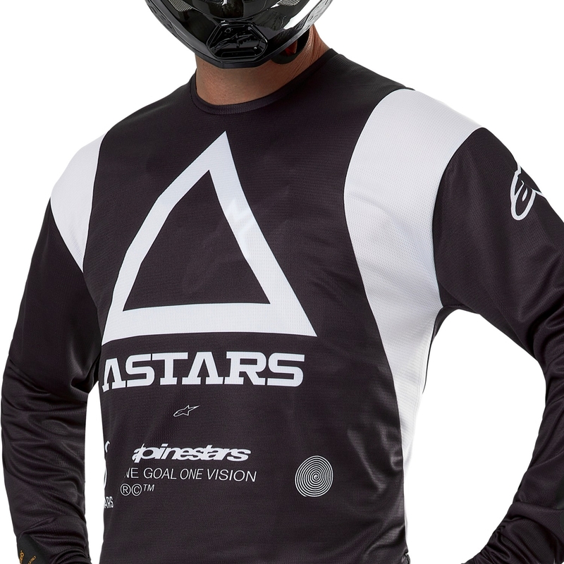Alpinestars Techdura Motocross-Trikot schwarz