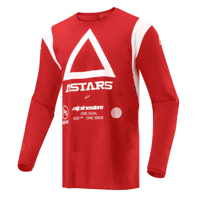 Motocross-Trikot Alpinestars Techdura fluo rot