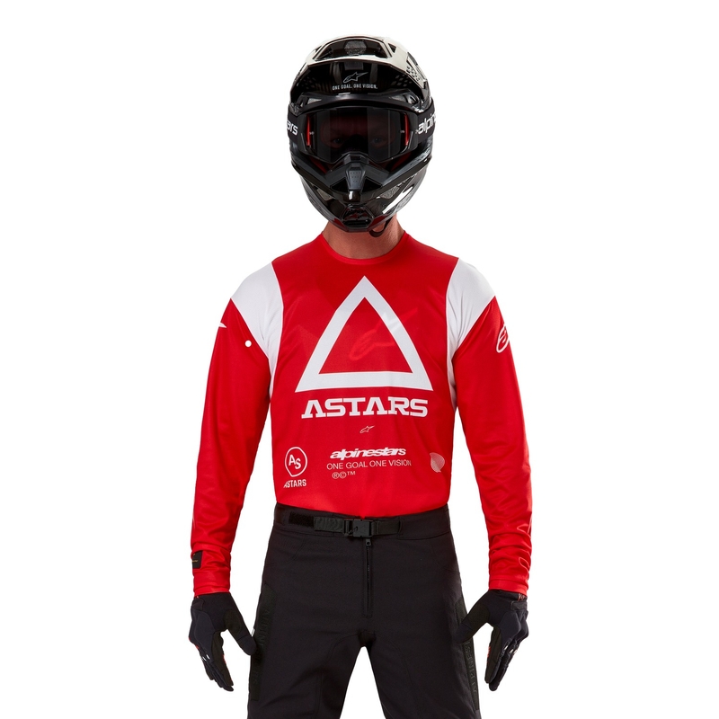 Motocross-Trikot Alpinestars Techdura fluo rot
