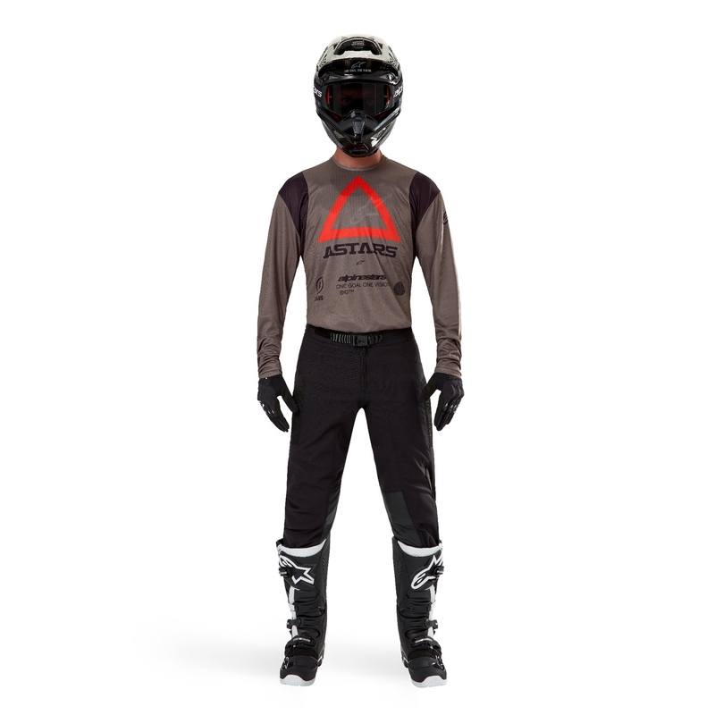 Alpinestars Techdura Motocross-Trikot braun