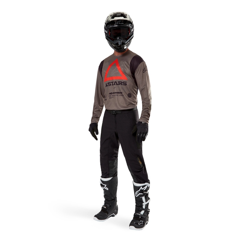 Alpinestars Techdura Motocross-Trikot braun