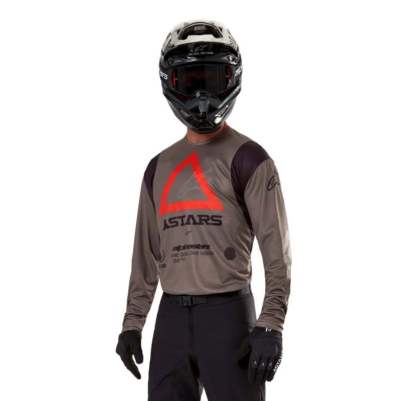 Alpinestars Techdura Motocross-Trikot braun
