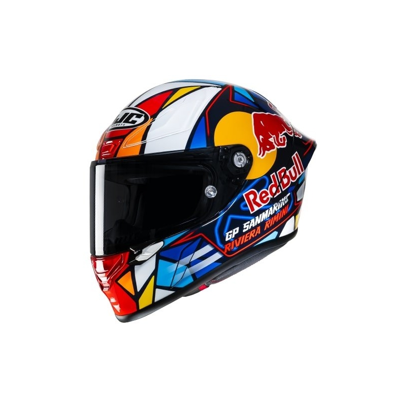 Integrierter Motorradhelm HJC RPHA Redbull Misano GP MC21 mehrfarbig