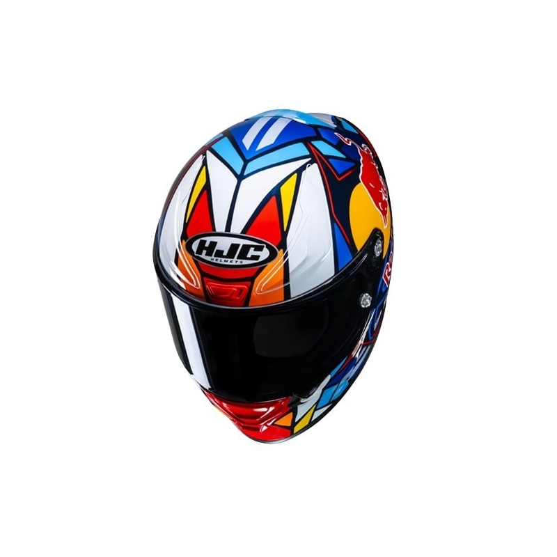 Integrierter Motorradhelm HJC RPHA Redbull Misano GP MC21 mehrfarbig
