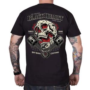 Black Heart Flame Piston T-Shirt schwarz