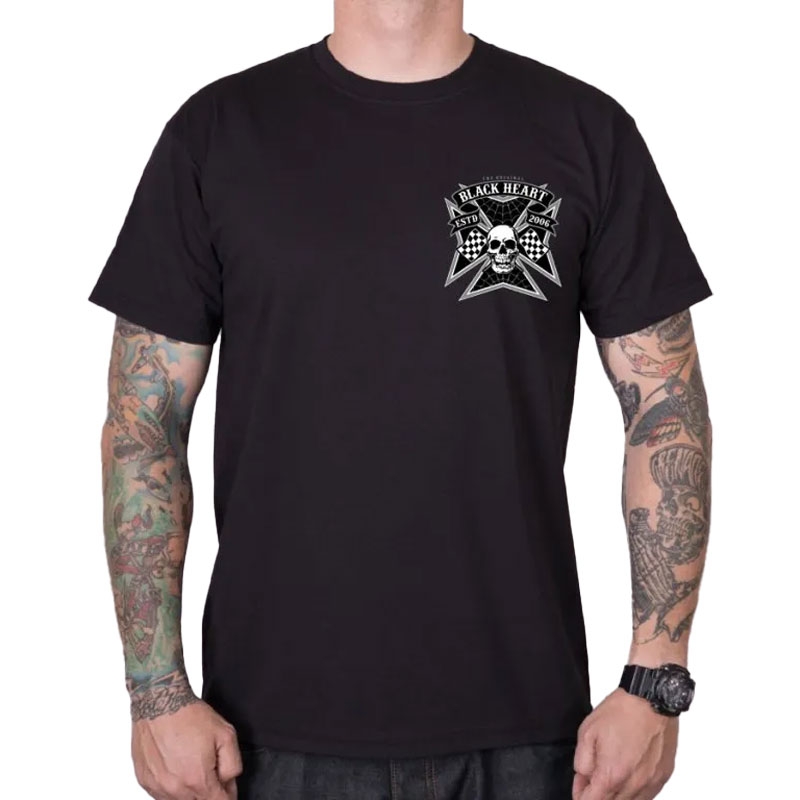 T-Shirt Black Heart Rock Iron schwarz