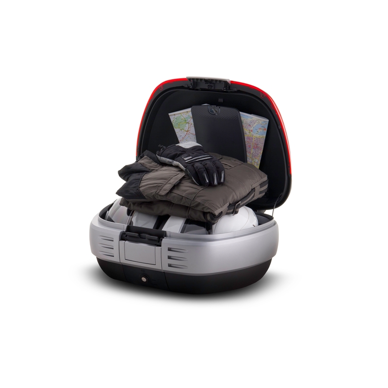 Top case with color cover SHAD SH50 weiß