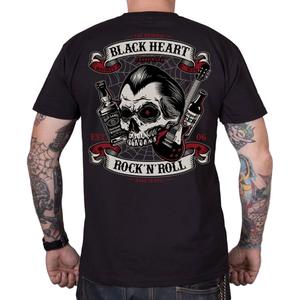 Schwarzes T-Shirt mit Bier und Whisky von Black Heart