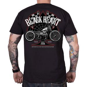 Black Heart Chopper Race T-Shirt schwarz