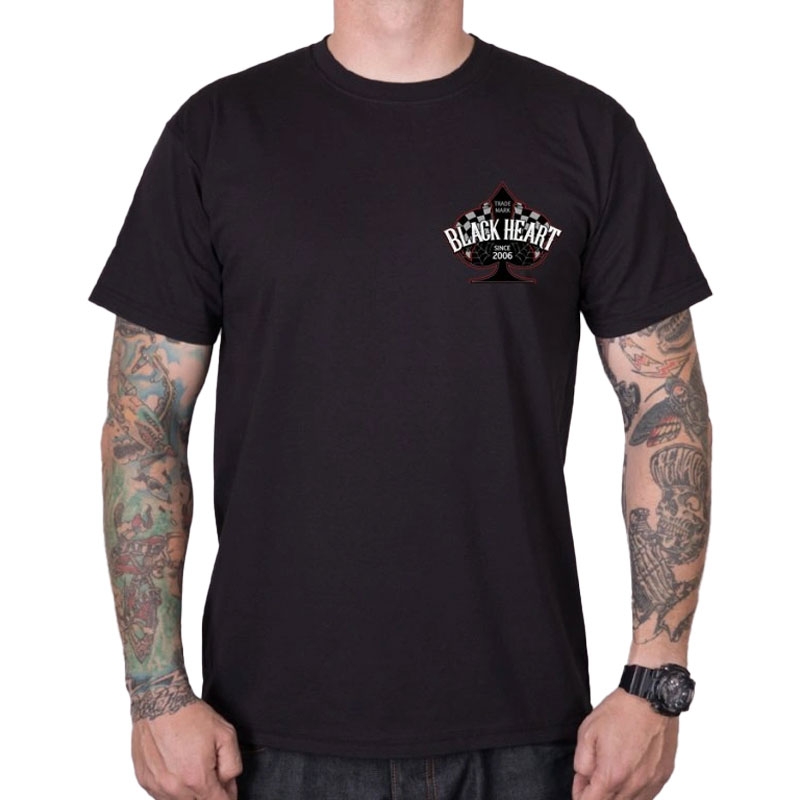 Black Heart Chopper Race T-Shirt schwarz