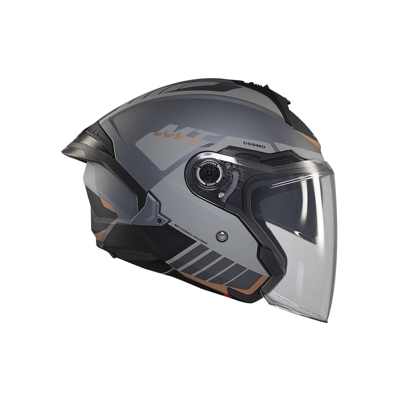 Offener Helm MT Cosmo SV Cruiser mattgrau-schwarz