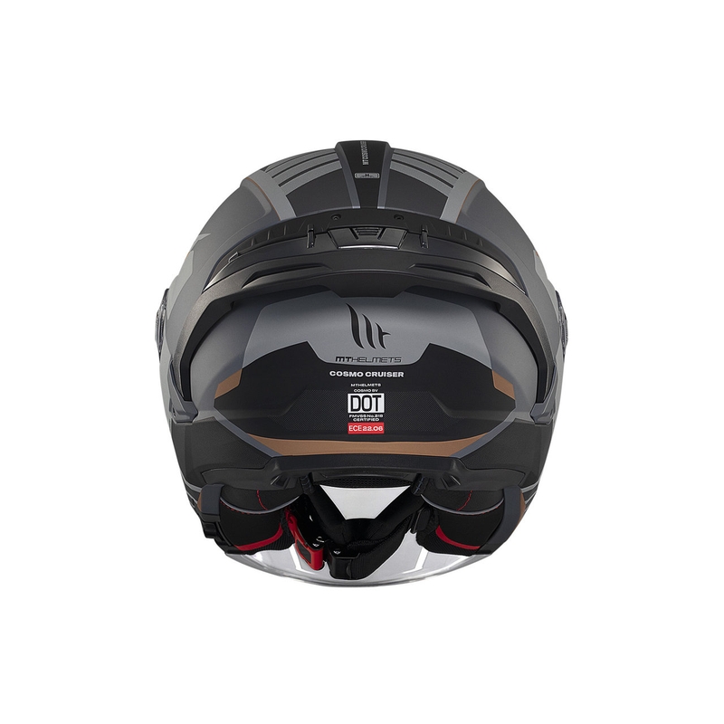 Offener Helm MT Cosmo SV Cruiser mattgrau-schwarz