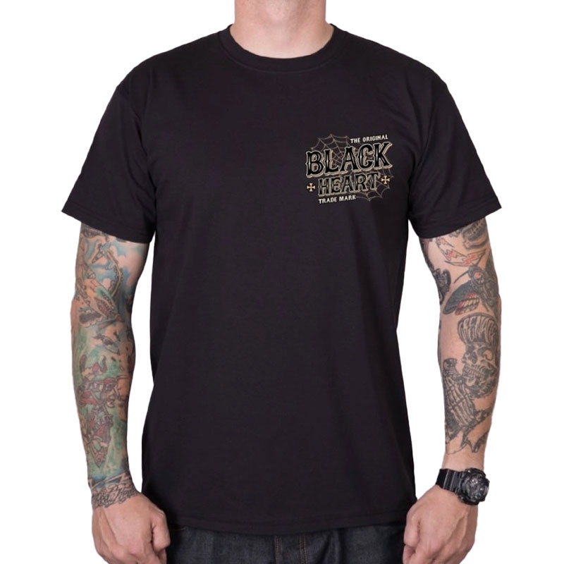 T-Shirt Black Heart Chopper Pussy schwarz