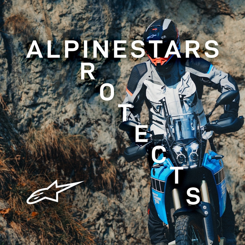 Alpinestars Boulder Gore-Tex Motorradjacke Dunkelblau-Schwarz