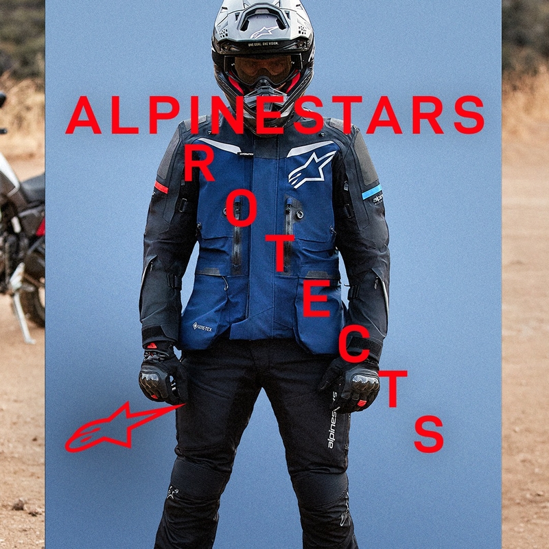 Alpinestars Boulder Gore-Tex Motorradjacke Dunkelblau-Schwarz
