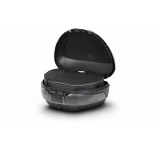 Top case SHAD SH48 D0B48306R grau with backrest, carbon cover and PREMIUM SMART lock