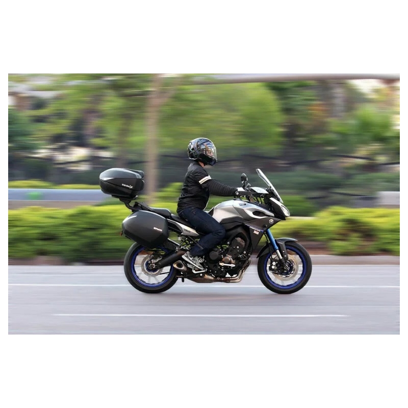 Top case SHAD SH58X Carbon (expandable concept) with PREMIUM lock and backrest