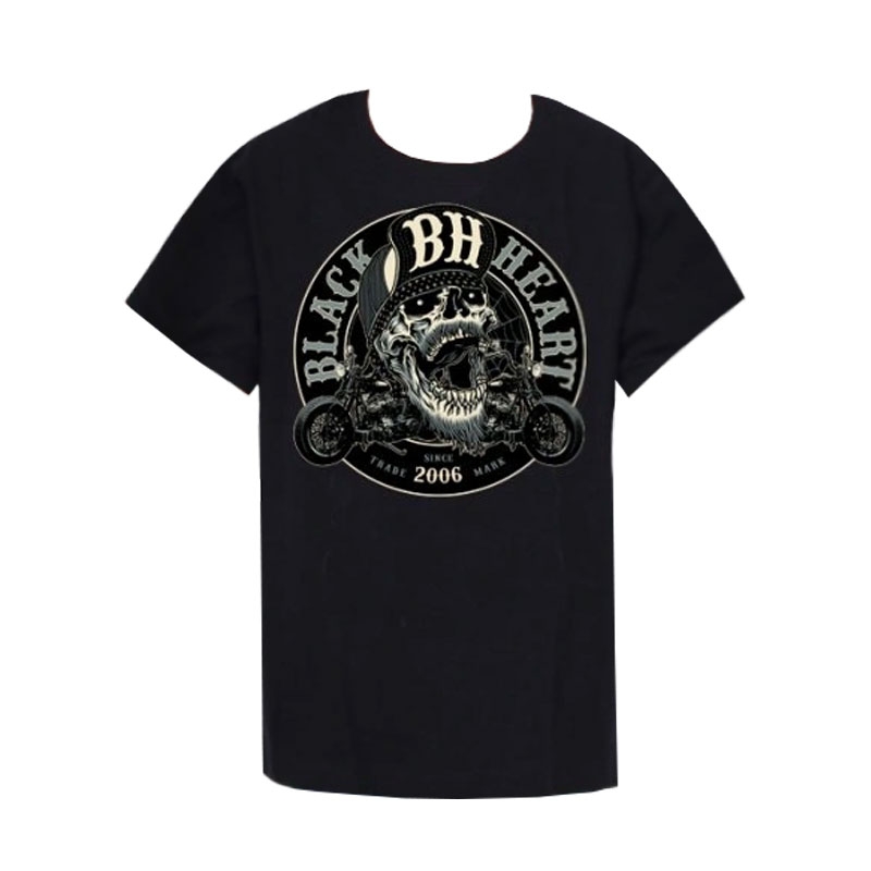 Kinder-T-Shirt Black Heart Twitch schwarz