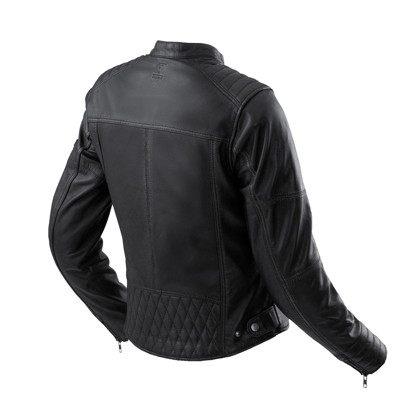 Rebelhorn Hunter II Damen-Leder-Motorradjacke schwarz