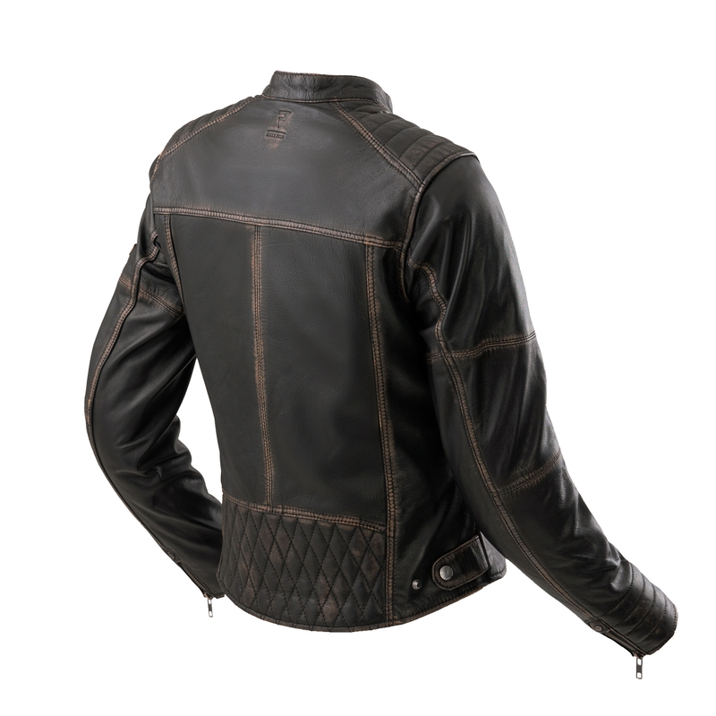 Rebelhorn Hunter II Damen-Leder-Motorradjacke braun