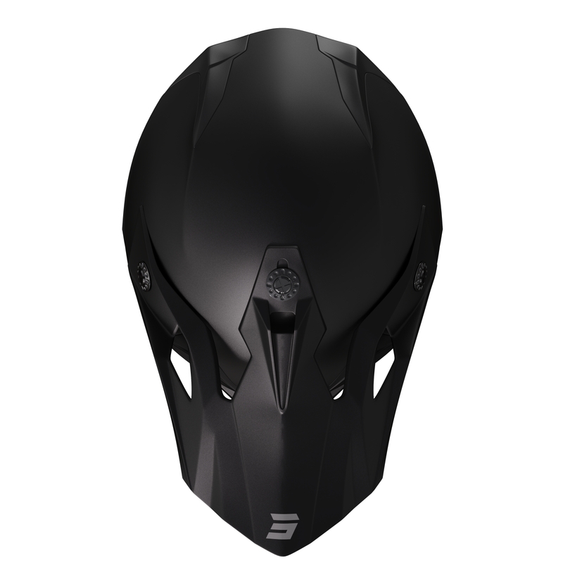 Kinder-Motocross-Helm Shot Pulse Kid 2.0 mattschwarz
