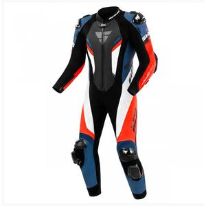 Leder-Motorradkombi Shima Hyper-RS schwarz-rot-blau-weiß