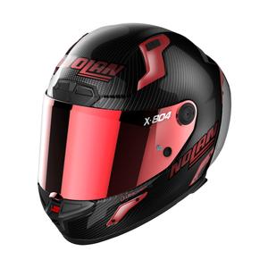 Integraler Motorradhelm Nolan X-804 RS Ultra Carbon Iridium Edition schwarz-rot