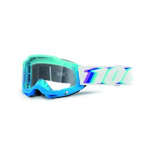 Motocross-Brille 100 % ACCURI Stamino aus klarem Plexiglas