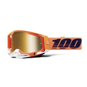 Motocross-Brille aus 100 % RACECRAFT Korallengold-Plexiglas