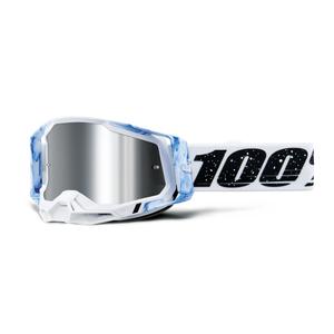 Motocross-Brille aus 100 % RACECRAFT Mixos silbernem Plexiglas