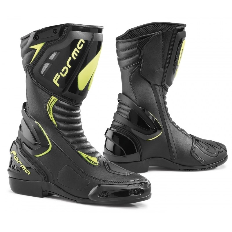 Forma Freccia schwarz-fluorgelbe Motorradstiefel