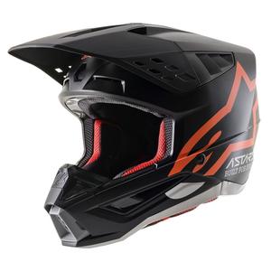 Alpinestars S-M5 Compass Motocross-Helm schwarz-fluo orange