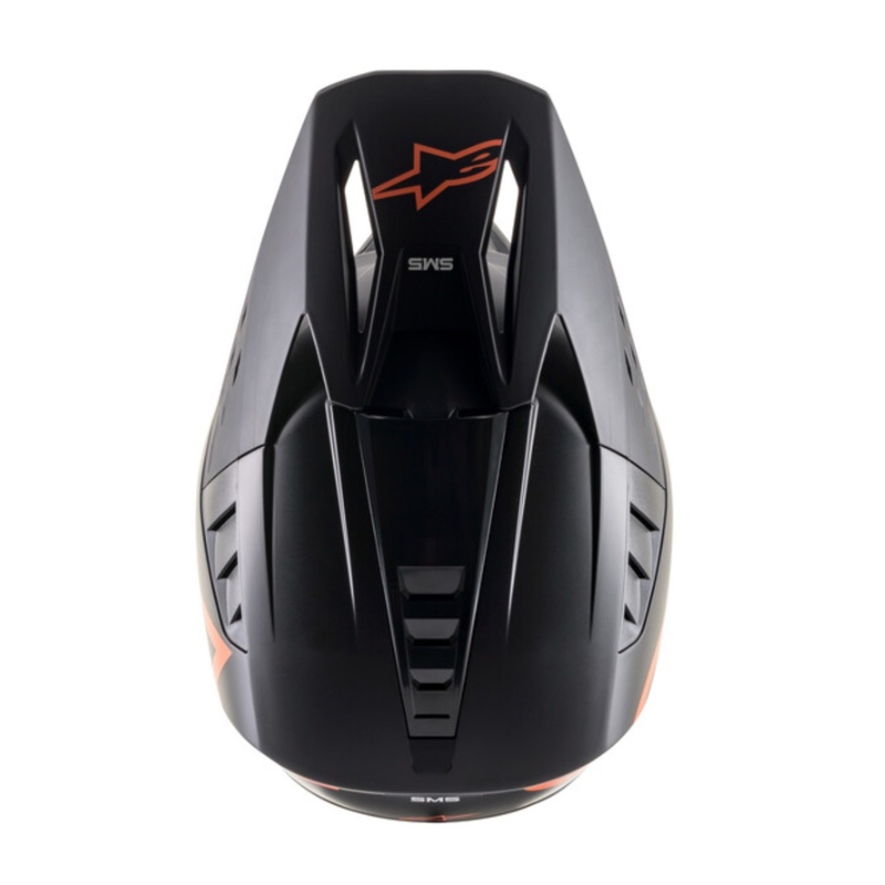 Alpinestars S-M5 Compass Motocross-Helm schwarz-fluo orange