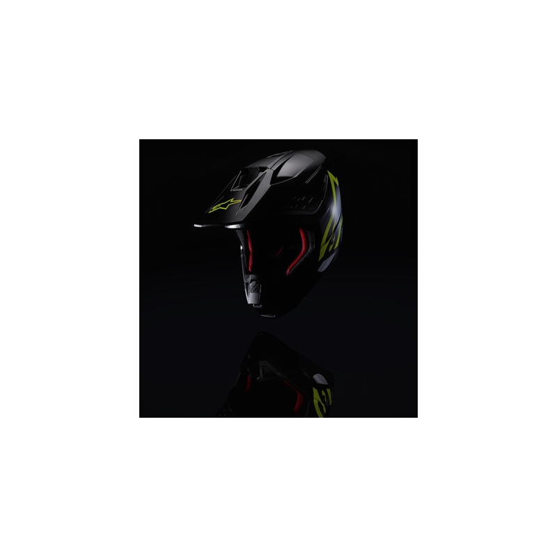 Alpinestars S-M5 Compass Motocross-Helm schwarz-fluo gelb