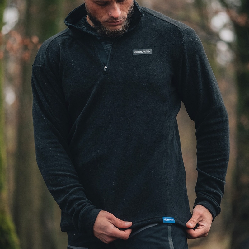 Thermofutter für Oxford Advanced Micro Fleece 1/2 Neck Jacke schwarz
