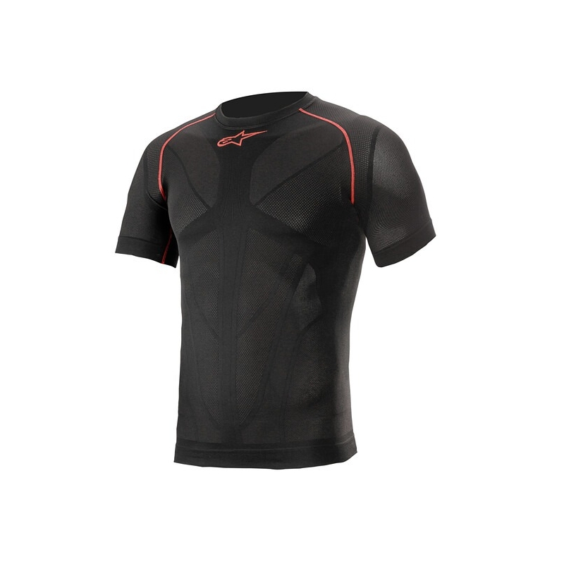 Thermoshirt mit kurzen Ärmeln Alpinestars Ride Tech Summer schwarz-rot